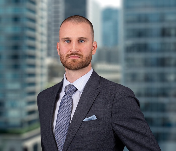 A headshot of an Associate lawyer at Linmac, Mark Hagen